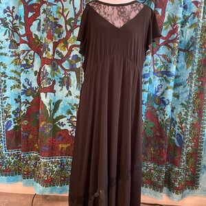 Black Lace Maxi Dress